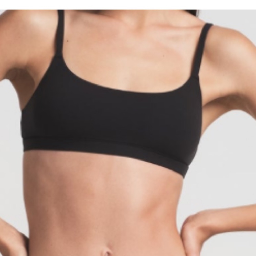 Black SKIMS scoop neck bralette